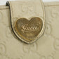 Gucci Guccissima White Heart Continental Long Wallet #5172