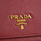Prada Saffiano Leather Pink Compact Wallet #5174