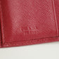 Prada Saffiano Leather Pink Compact Wallet #5174