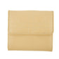 Christan Dior Biege Leather Compact Wallet #5177