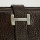 Hermes Brown Leather Long Wallet #5179