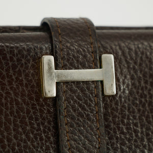 Hermes Brown Leather Long Wallet #5179