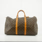 Louis Vuitton Monogram Canvas Brown Keepall Boston Bag #5270
