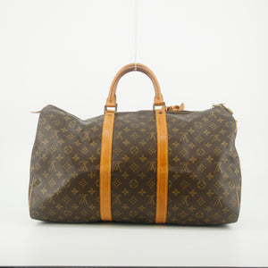 Louis Vuitton Monogram Canvas Brown Keepall Boston Bag #5270