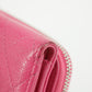 Chanel Caviar Calfshin Leather Pink Trifold Wallet #5342