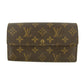 Louis Vuitton Monogram Canvas Brown Sarah Wallet #5365