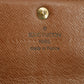 Louis Vuitton Monogram Canvas Brown Sarah Wallet #5365