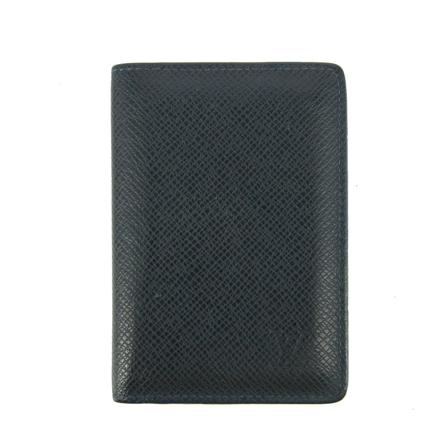 Louis Vuitton Navy Leather Cardholder Wallet (S.M) #5791