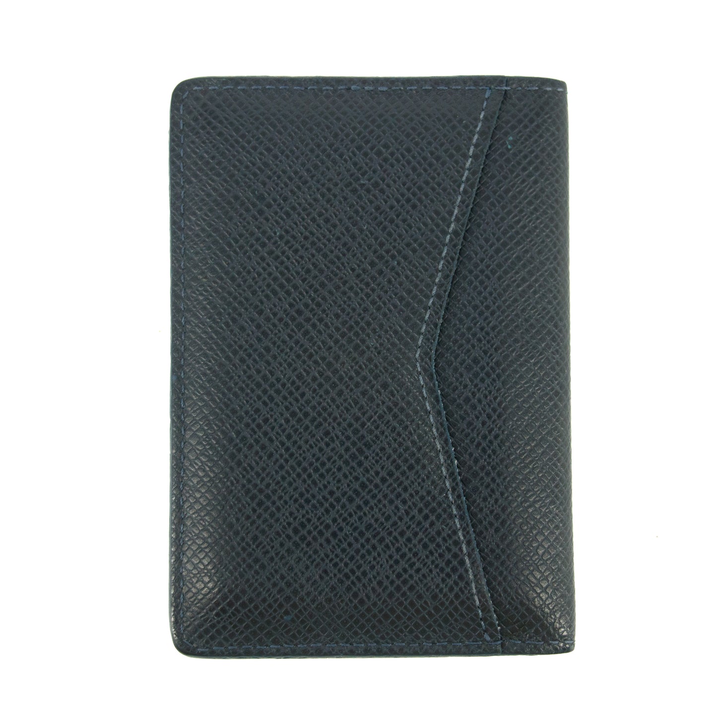 Louis Vuitton Navy Leather Cardholder Wallet (S.M) #5791