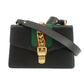Gucci Black Sherry Line Leather Shoulder Bag #7685
