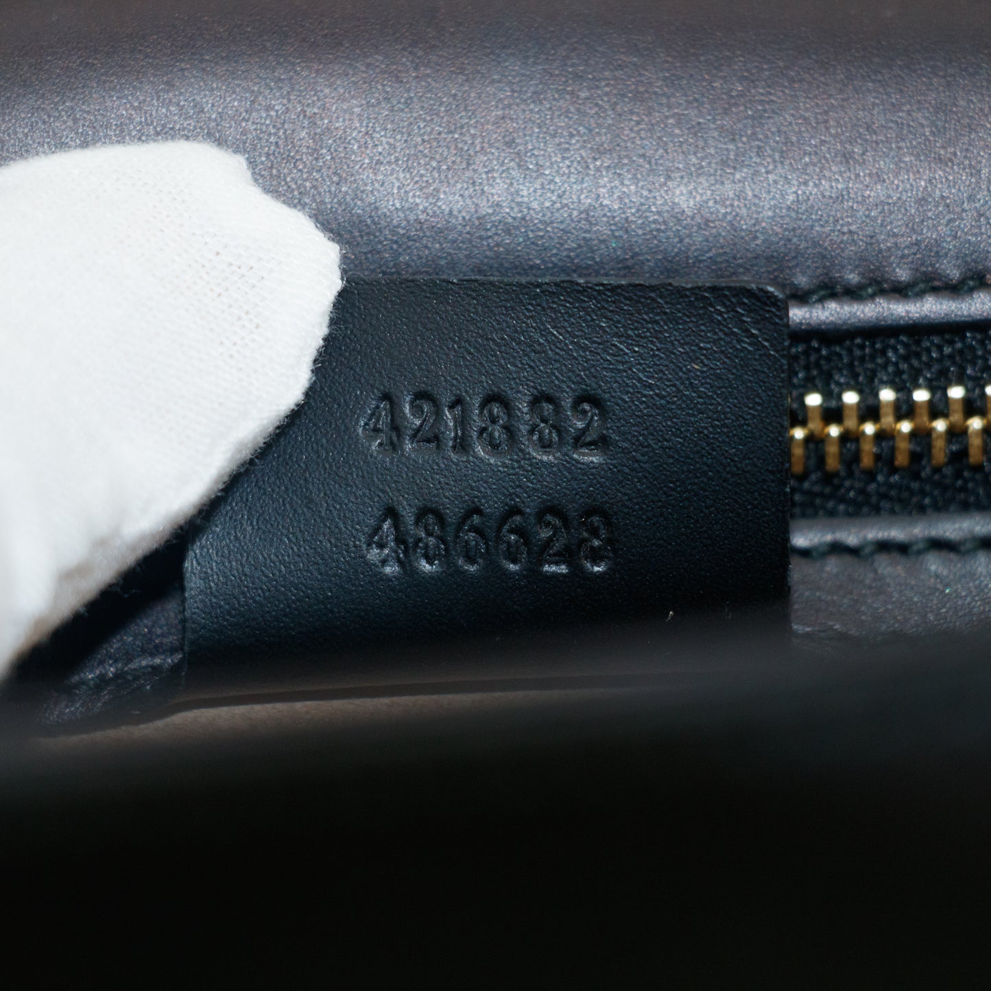 Gucci Black Sherry Line Leather Shoulder Bag #7685