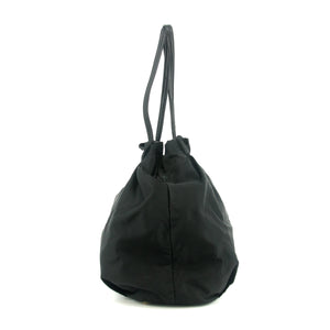 Prada Black Tessuto Nylon x Leather Shoulder Bag #7704