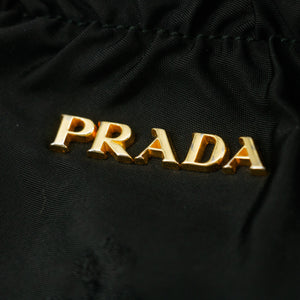 Prada Black Tessuto Nylon x Leather Shoulder Bag #7704