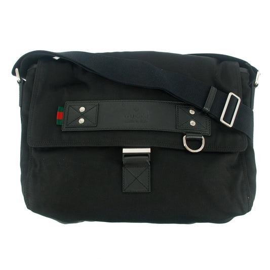 Gucci Black Nylon Tessuto Crossbody Bag #7705