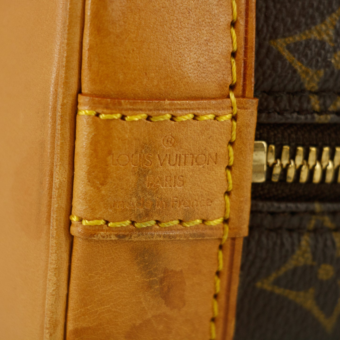 Louis Vuitton Monogram Canvas Brown Alma PM Tote Bag #8926