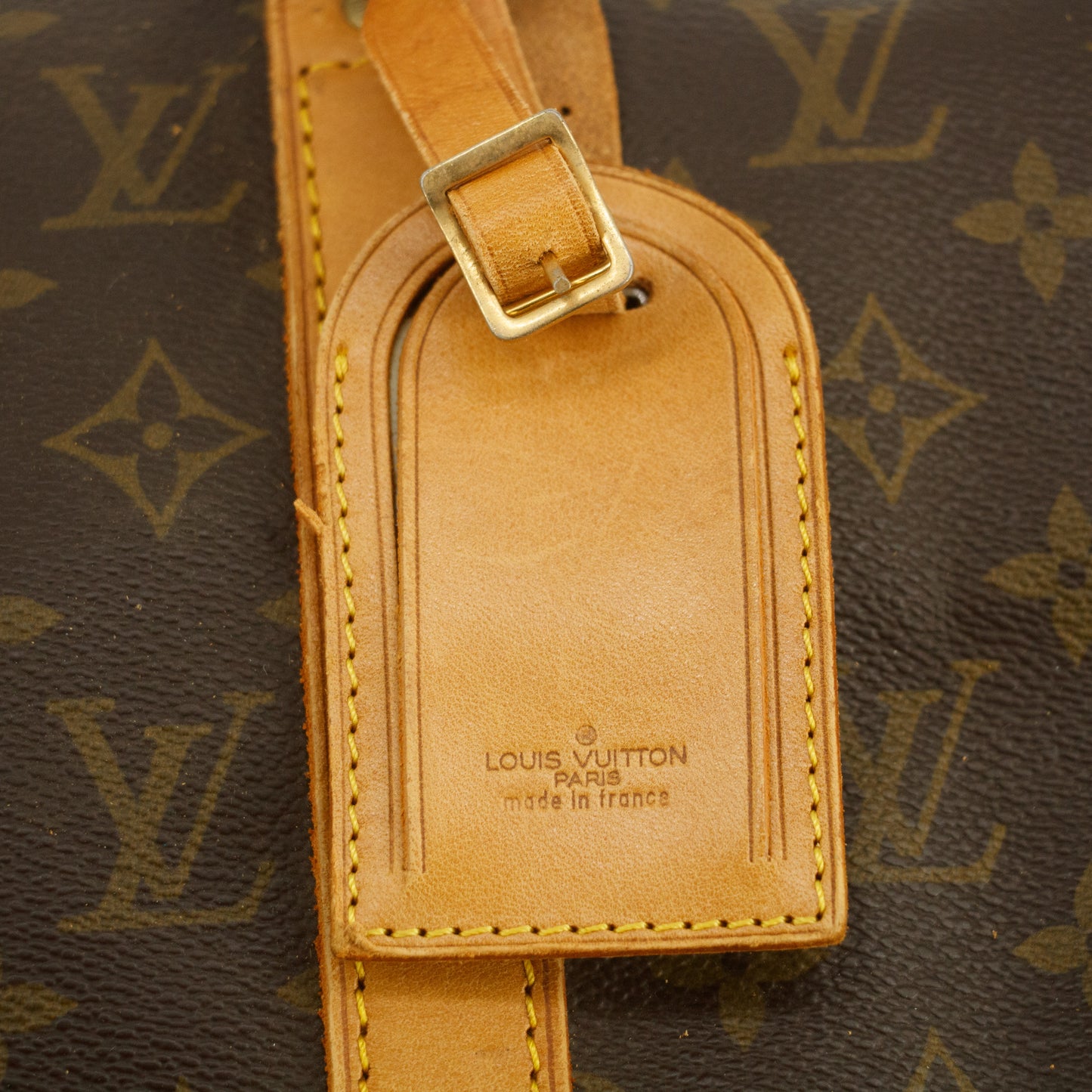 Louis Vuitton Monogram Canvas Brown Keepall 50 Boston Bag #9206