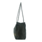 Fendi Shoulder Bag Zucchino Canvas Leather Black #9207