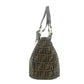 Fendi Shoulder Bag Zucca Canvas Leather Khaki Brown #9210