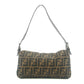 Fendi Brown Baguette Zucca Canvas Shoulder Bag #9217