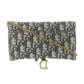 Christian Dior Saddle Navy Fabric 43-MA-0250 Shoulder Bag #9232