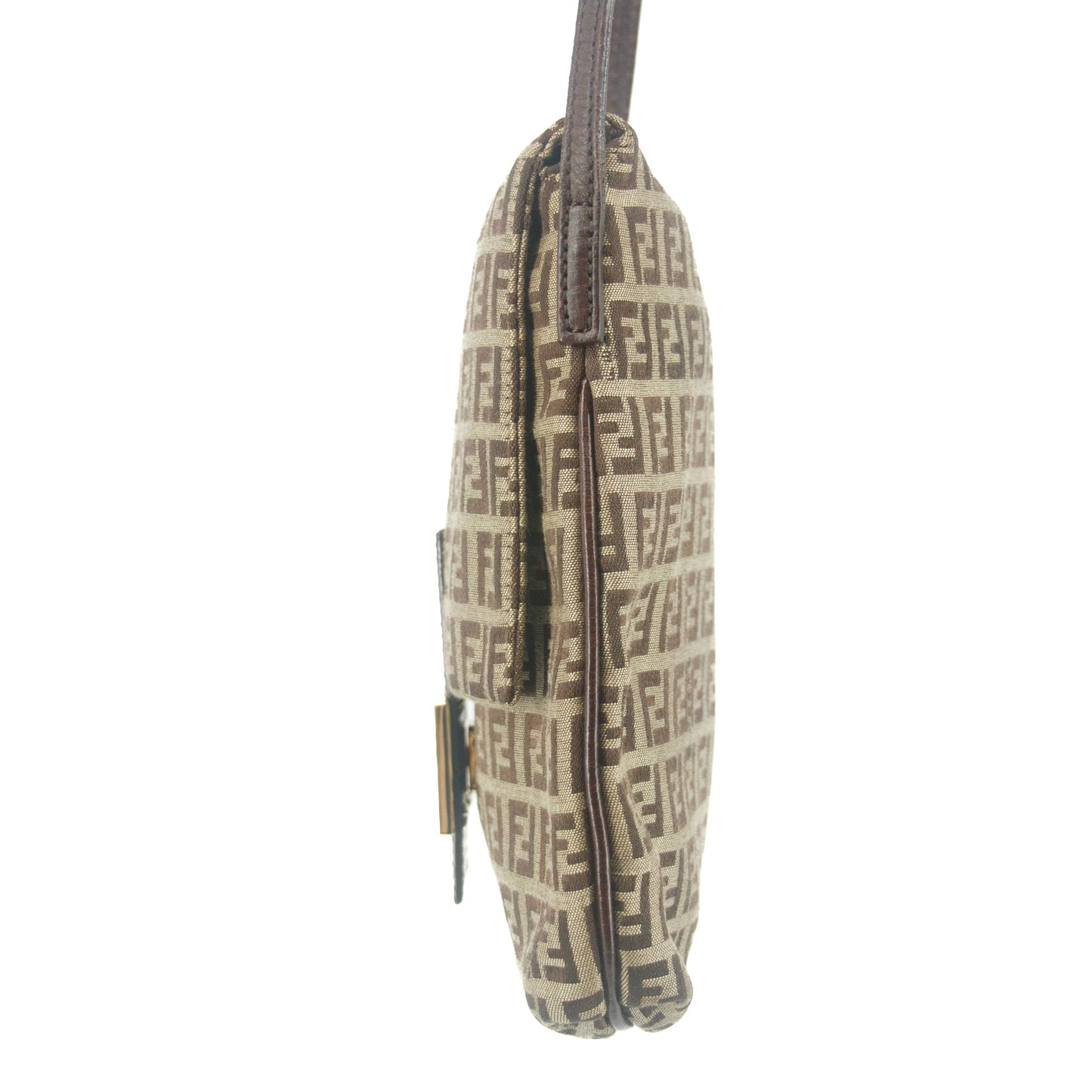 Fendi Mamma Bucket Zucchino Beige G Hardware Shoulder Bag #9313