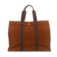 Hermes Burnt Orange Canvas Airline GM Tote Bag #9350