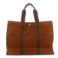 Hermes Burnt Orange Canvas Airline GM Tote Bag #9350