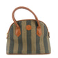 Fendi Pecan Pattern 2-Way Shoulder Bag PVC Leather Beige Black Camel #9352