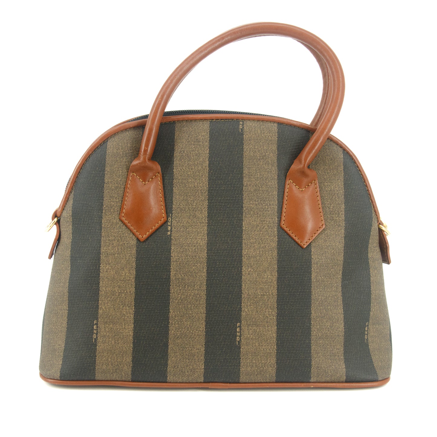 Fendi Pecan Pattern 2-Way Shoulder Bag PVC Leather Beige Black Camel #9352