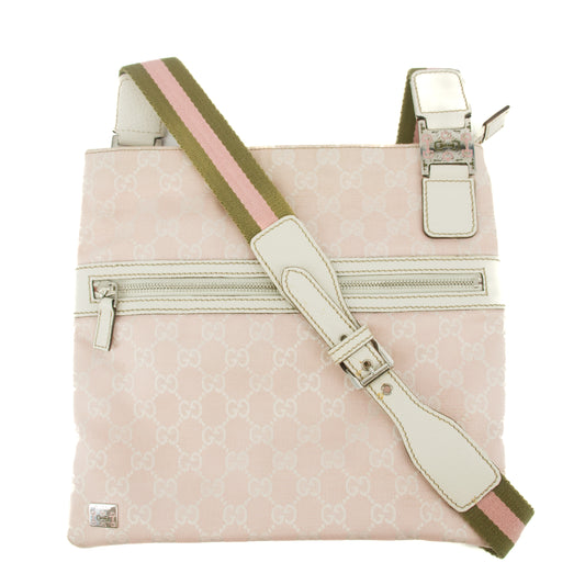 Gucci GG Canvas Pink Shoulder Bag #9399