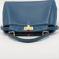 Fendi Mini Peek-a-boo Leather 2 Way Handbag Blue 8BN244 -#2501