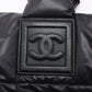 Chanel Coco Cocoon Nylon Hand bag Black Silver Metal Fittings 13 Series #2594