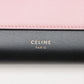 Celine Large Colorblock Pocket Envelope Wallet On A Chain Grey/Pink -SKU #2604