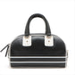 Christian Dior Dior Vibe Zip Bowling Bag Black/White Leather 2 Way -SKU #2603