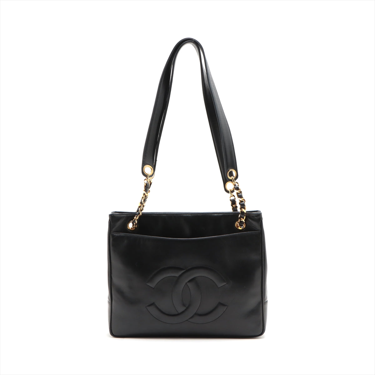 Chanel CC Coco Mark Lambskin Chain Shoulder Bag #2891