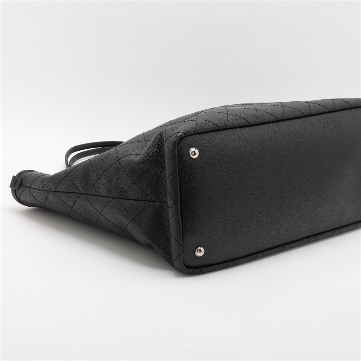 Chanel On The Road Caviar Skin Black Tote Bag 19 Series #3746