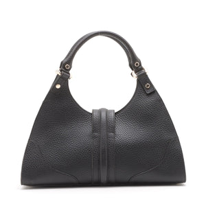 Gucci Leather Hand bag Black 130995  #1973