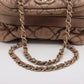 Chanel Bubble Quilt Lambskin Chain Shoulder Bag Beige Gold Metal Fittings 12 Series  #2600