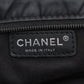 Chanel Paris New York Line Nylon &amp; Leather Tote Bag Black Silver Metal Fittings 10 Series #2881