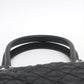 Chanel Paris New York Line Nylon &amp; Leather Tote Bag Black Silver Metal Fittings 10 Series #2881