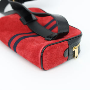 Gucci Ophidia Red Suede Belt Bag