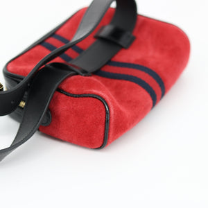 Gucci Ophidia Red Suede Belt Bag