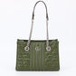 Gucci GG Green Leather Marmont Tote Bag