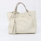 Gucci White Soho Medium Leather Shoulder Bag