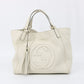 Gucci White Soho Medium Leather Shoulder Bag