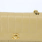 Chanel CC Beige Vertical Quilted Mademoiselle Shoulder Bag