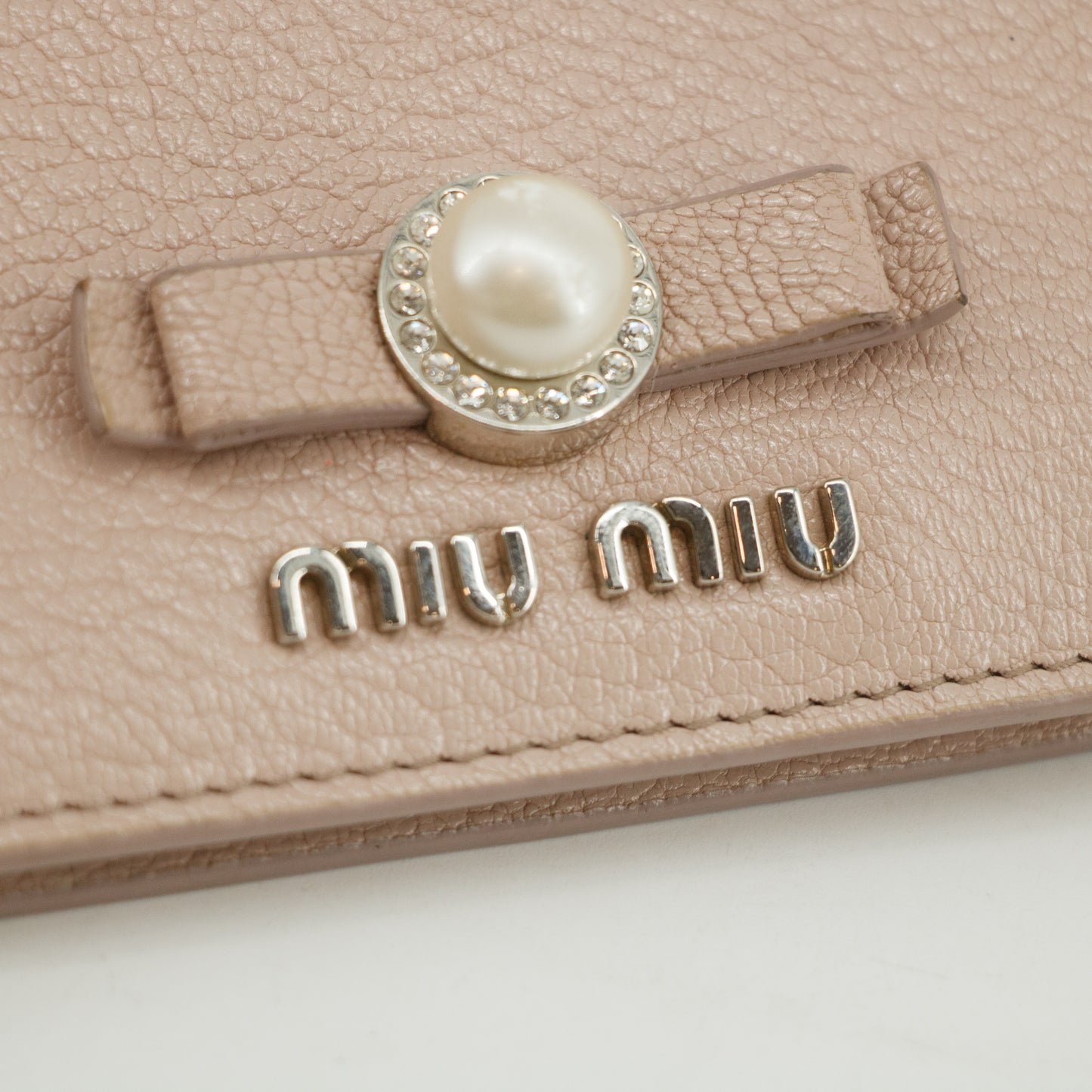 Miu Miu Pink Leather Compact Wallet #3037