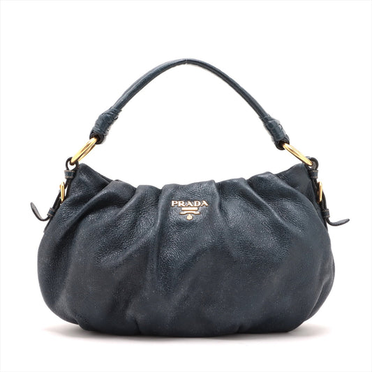 Prada Navy One Strap Shoulder Bag