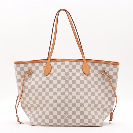 Louis Vuitton Damier Azul Neverfull MM N51107 SA2182 #1738