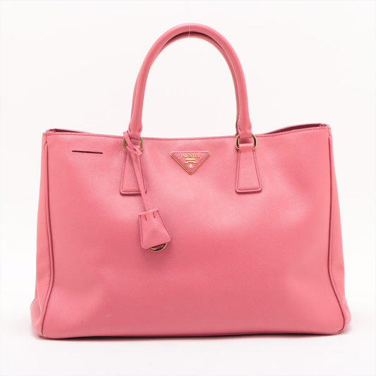 Prada Saffiano Galeria Leather Pink Tote Bag-#1940